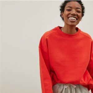 Everlane Track Oversized Organic Cotton Crewneck Sweatshirt